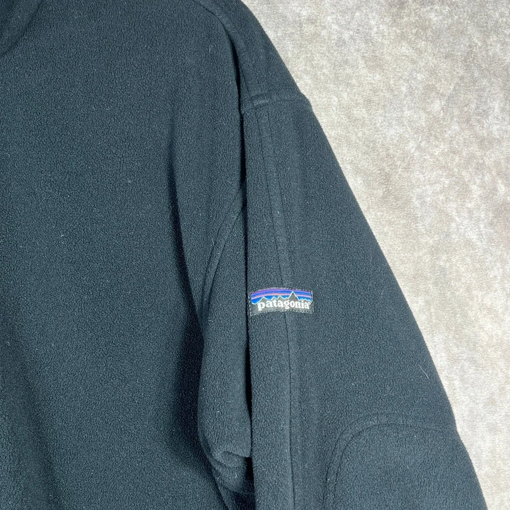 Patagonia Synchilla Jacket Mens Large‎ Black Fleece Full Zip Outdoor Long Sleeve